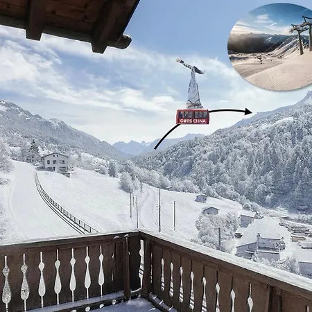 With Balcony & Mountain View 公寓 Küblis